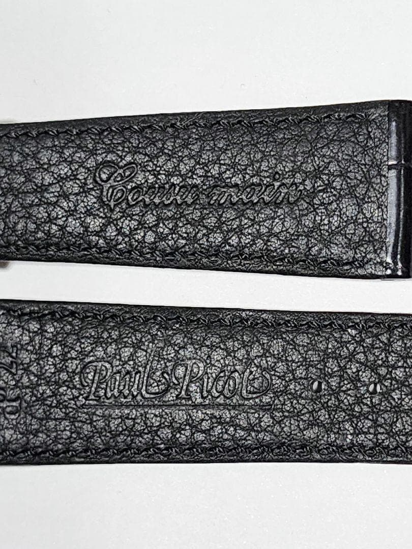 ポールピコ　純正　ジェントルマン・クロノ用ベルト 黒　18/22