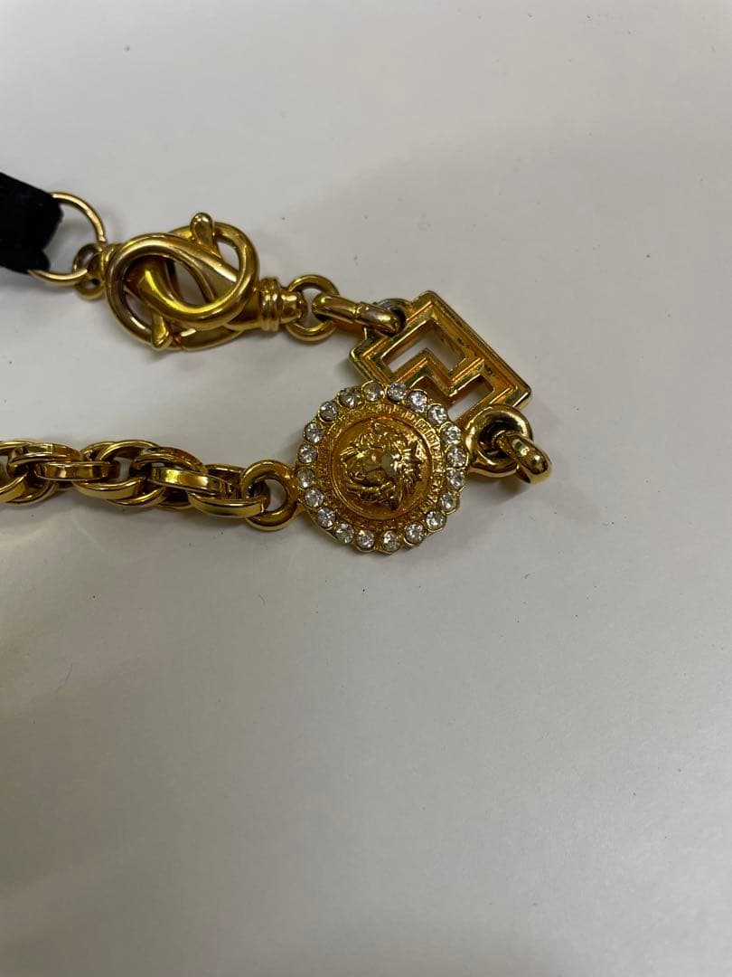 ジャンニ・ヴェルサーチ メデューサ ナイロン ショルダーバッグ ブラック