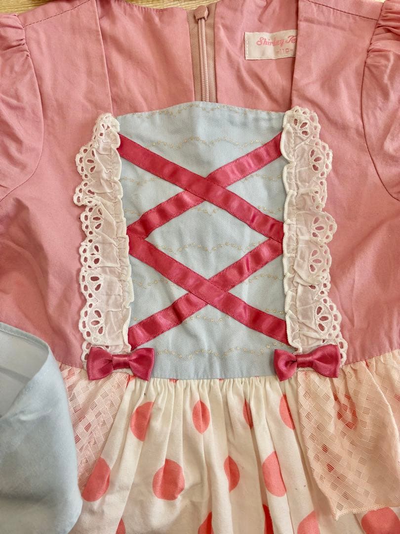 ボーピープ　シャーリーテンプルワンピース　帽子付き