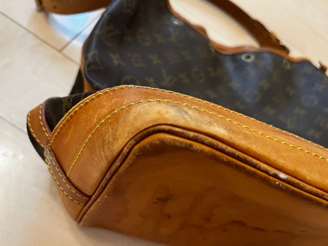 ルイ・ヴィトン トートバッグ 黒/茶