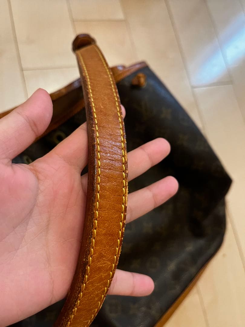 ルイ・ヴィトン トートバッグ 黒/茶