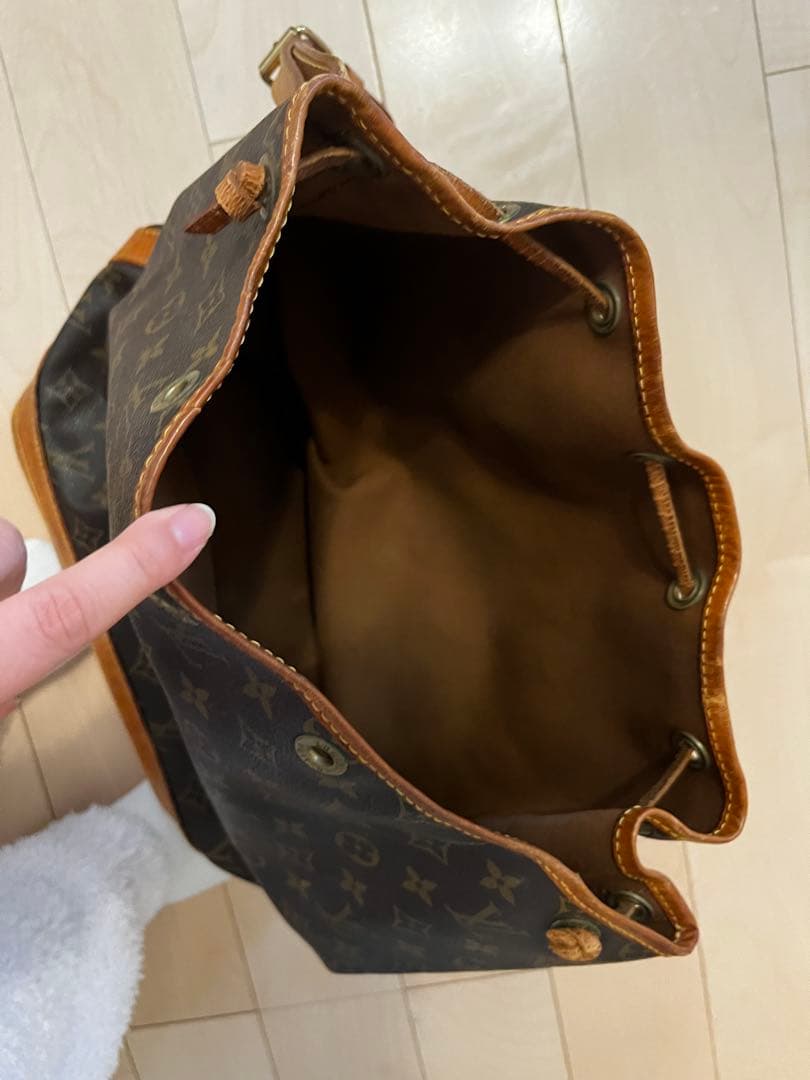 ルイ・ヴィトン トートバッグ 黒/茶