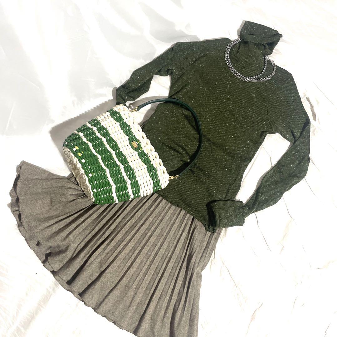 Dolce&Gabbanaドルチェ＆ガッバーナ レザーカゴバッグ