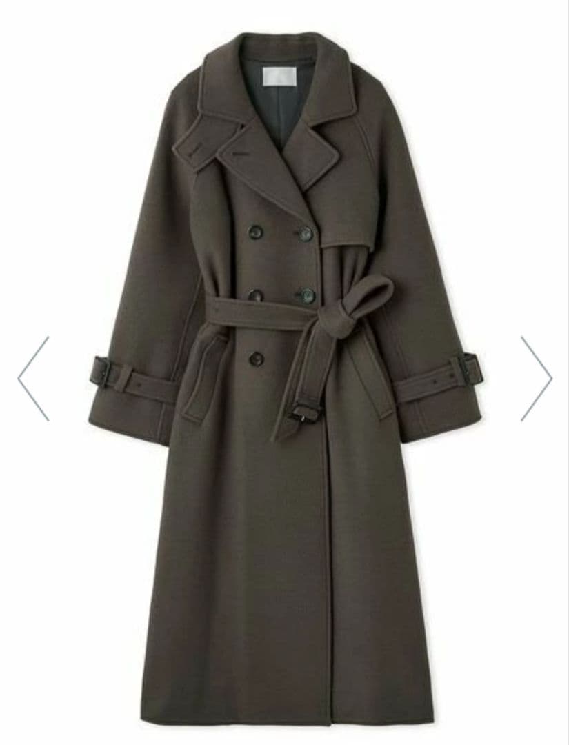 【ni】CELFORD ウール混トレンチコート グレー 38 新品