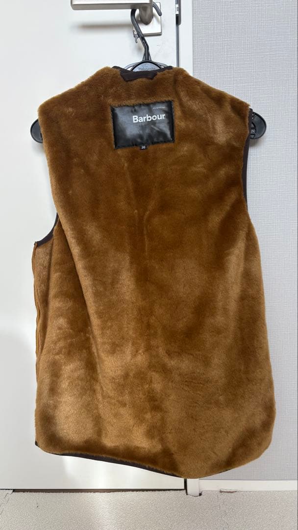Barbour ブラウン ベスト 36 ライナー