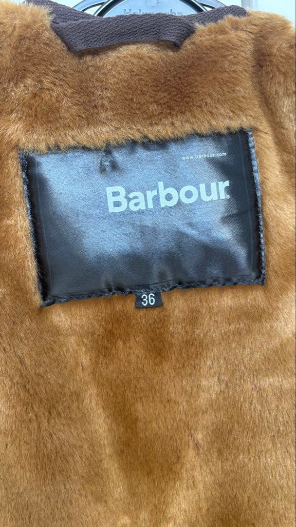 Barbour ブラウン ベスト 36 ライナー