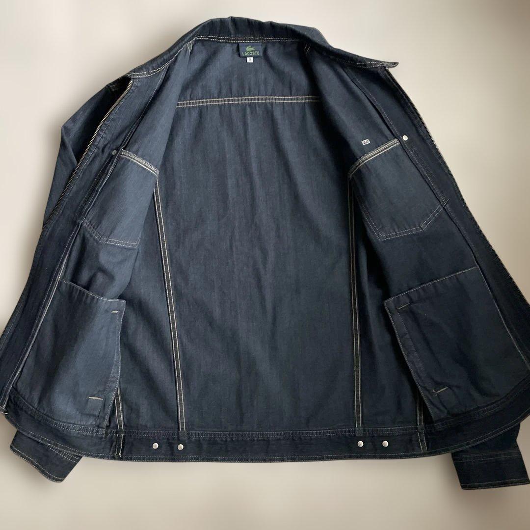 大きめサイズ ラコステ ヴィンテージ デニム ジャケット ブルゾン XL
