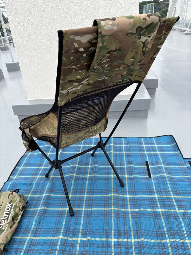 【美品】ヘリノックス サバンナチェア カモ柄