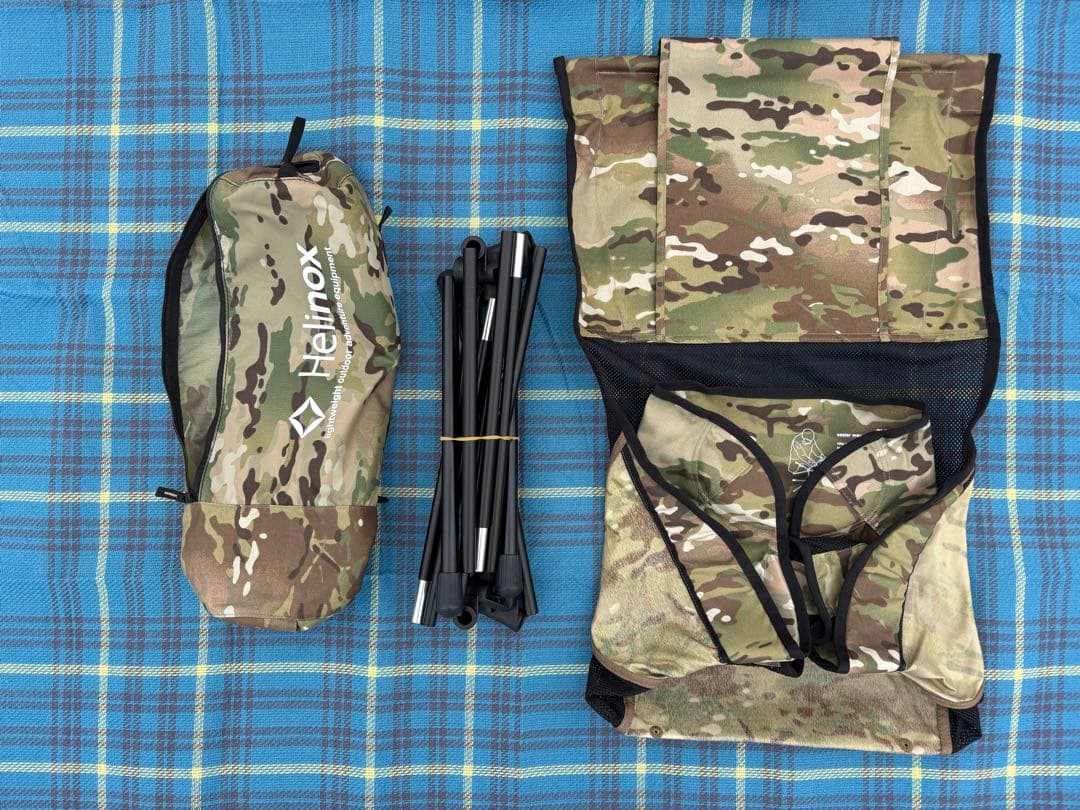 【美品】ヘリノックス サバンナチェア カモ柄