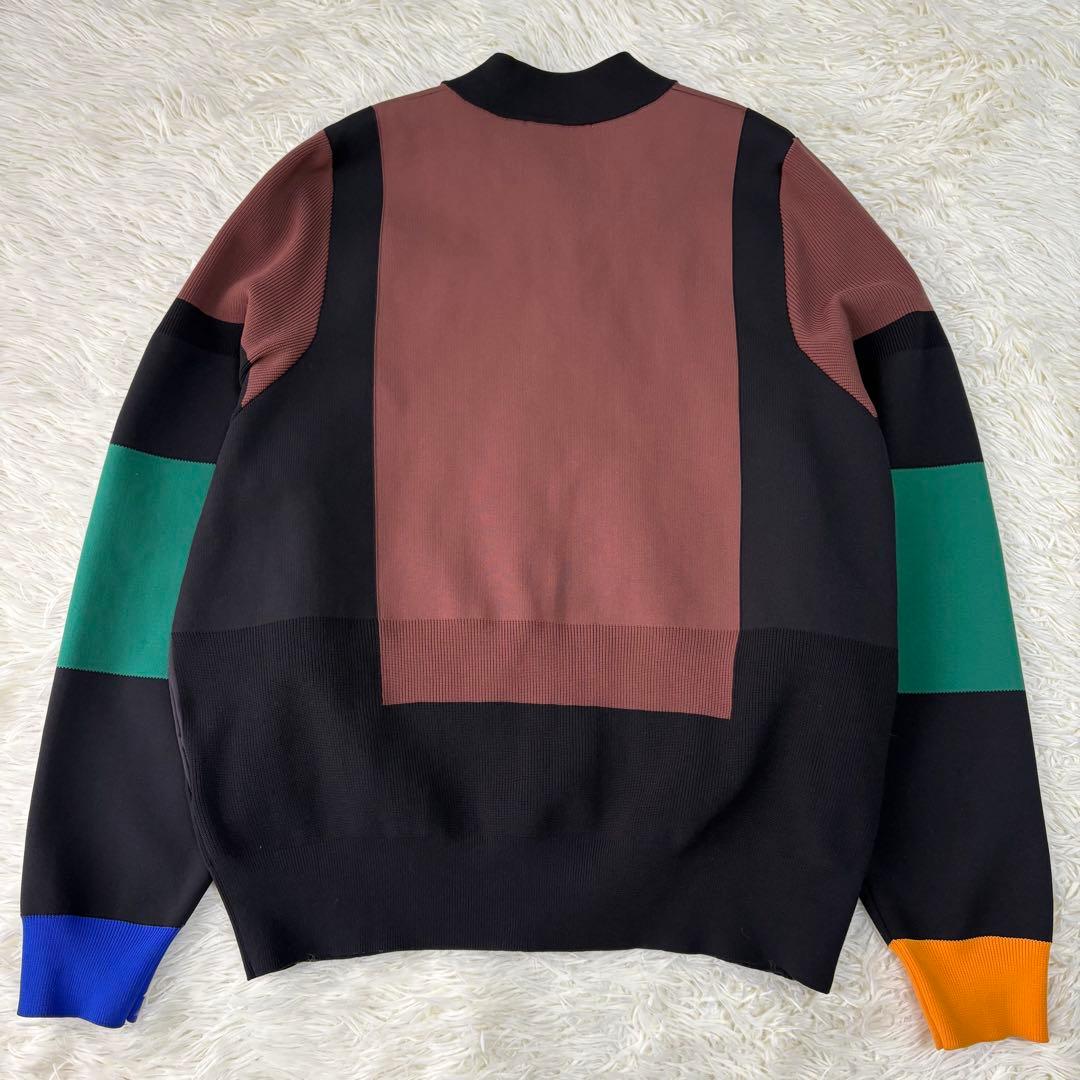 極美品 ENFOLD Knit Jumper マルチカラーニットブルゾン