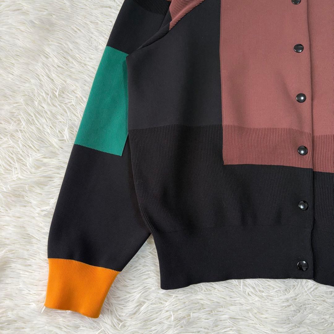 極美品 ENFOLD Knit Jumper マルチカラーニットブルゾン