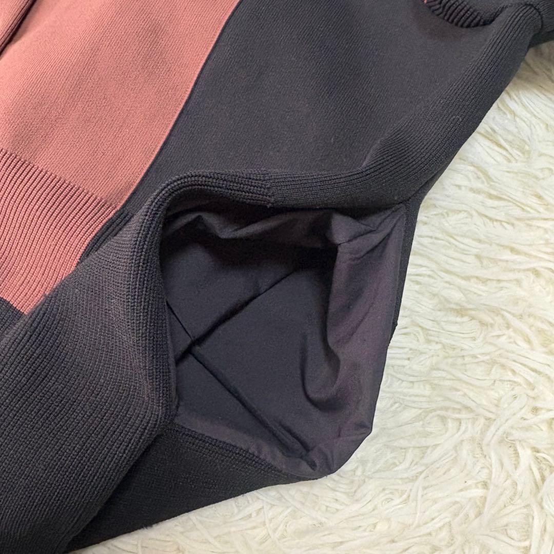 極美品 ENFOLD Knit Jumper マルチカラーニットブルゾン