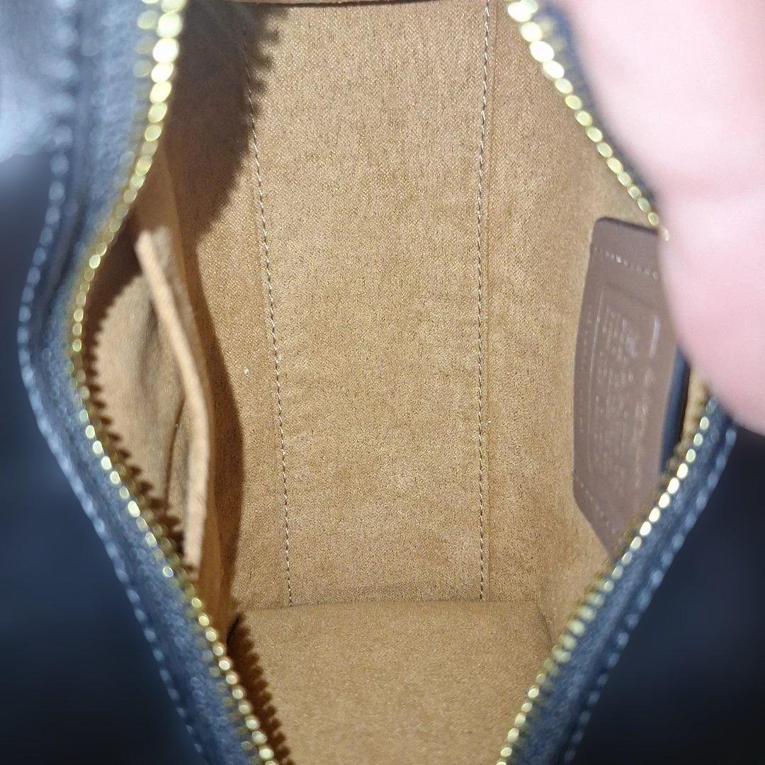 COACH ミニハンドバッグ　ブラウン シグネチャー　ショルダーバッグ　福袋