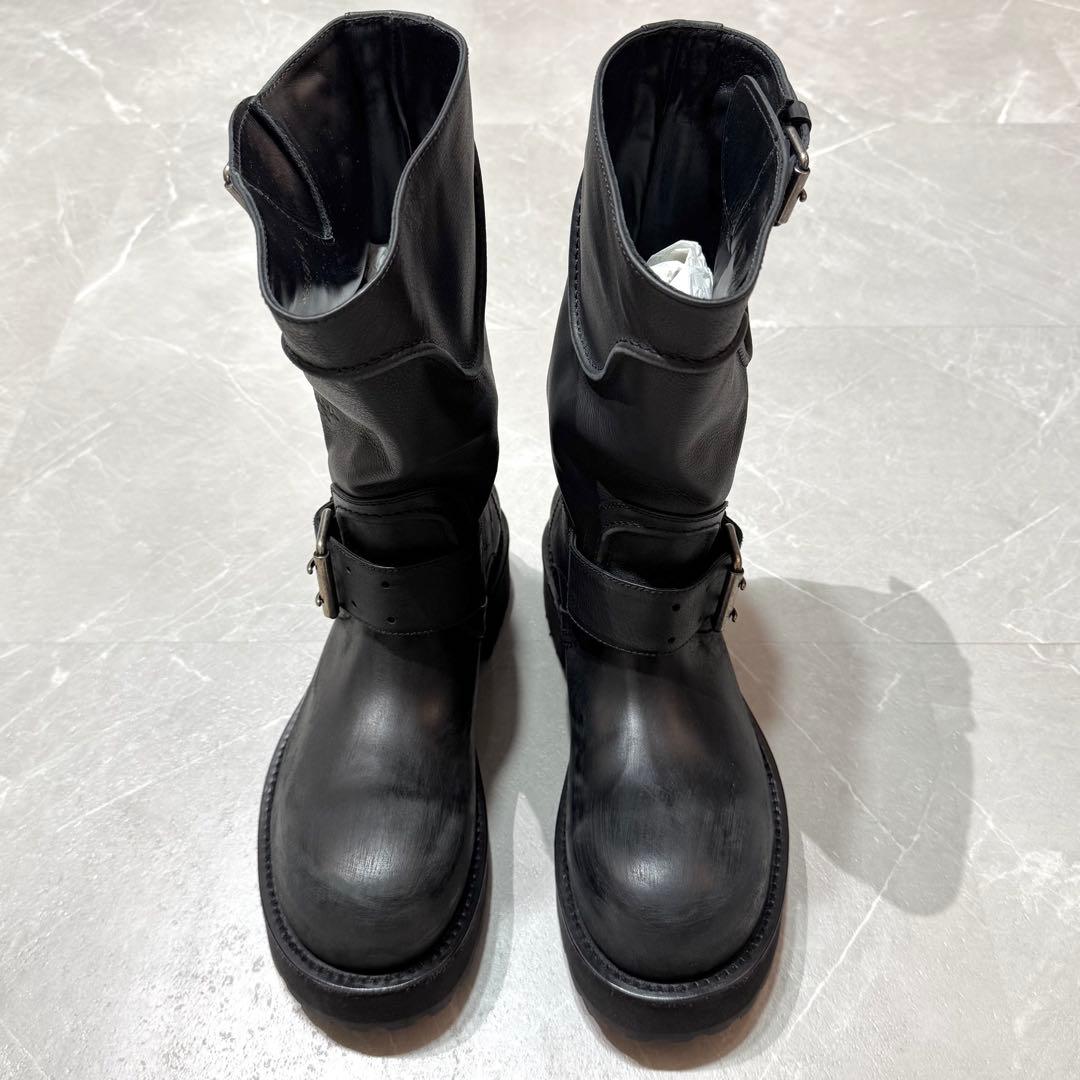 【BALENCIAGA】MENS VENOM LEATHER BOOTS 42