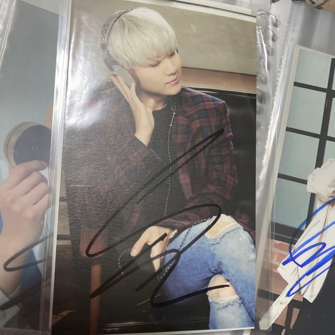 防弾少年団　ユンギ　サイン　直筆　ポストカード　VT