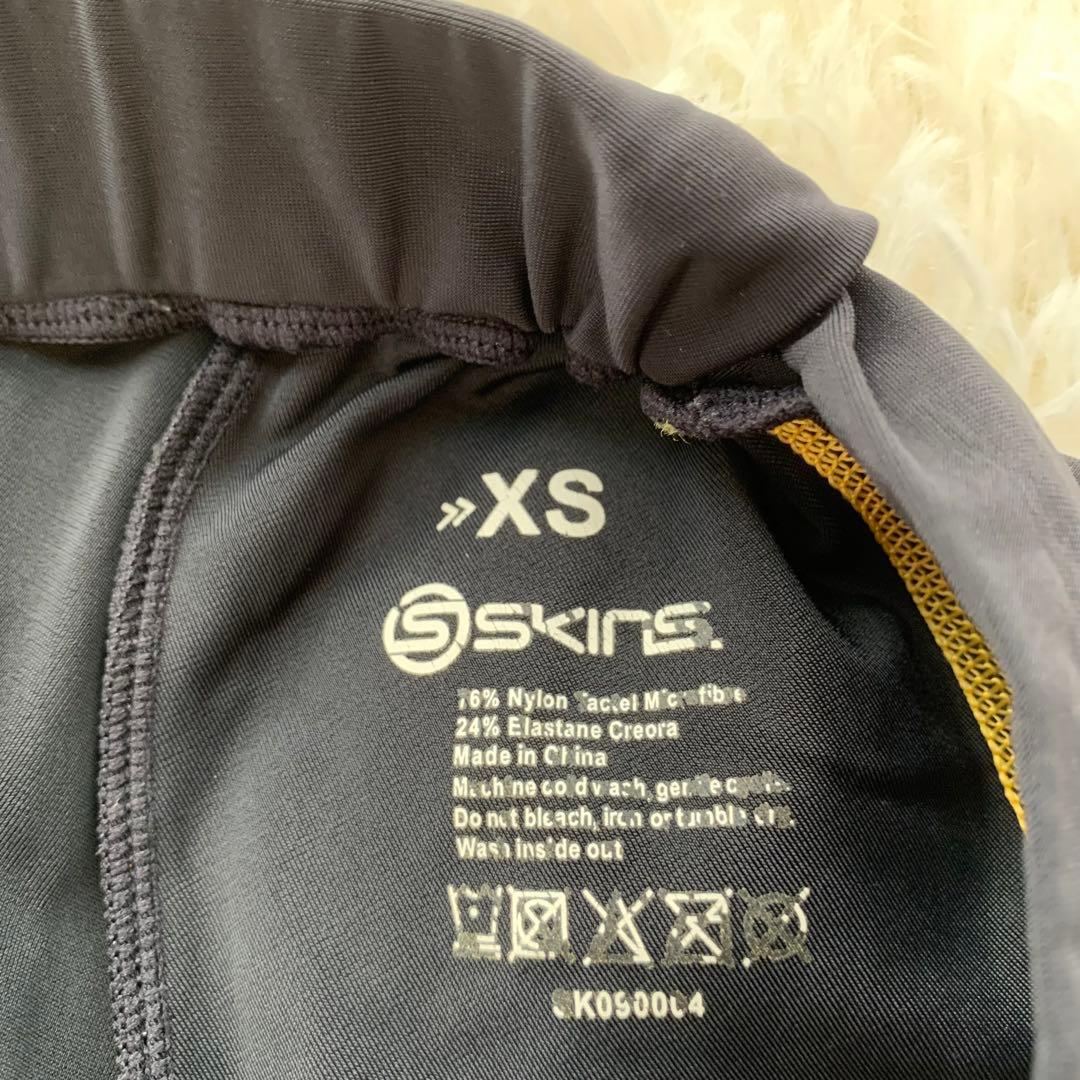 【人気】美品 SKINS サイクルウェア ロングタイツ 3点セット XS