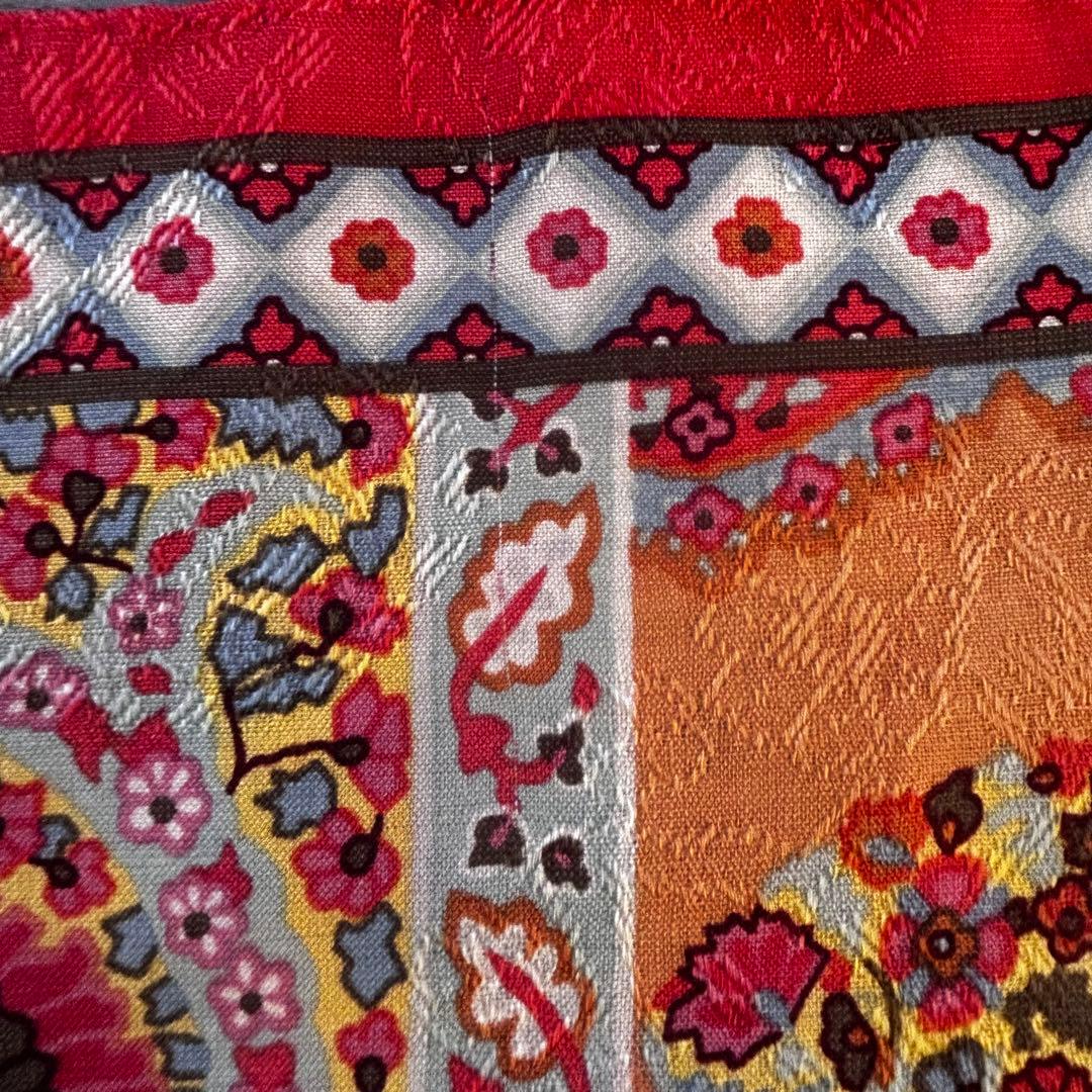 ETRO エトロ ペイズリー 大判 ストール シルク ウール　イタリア製　正方形