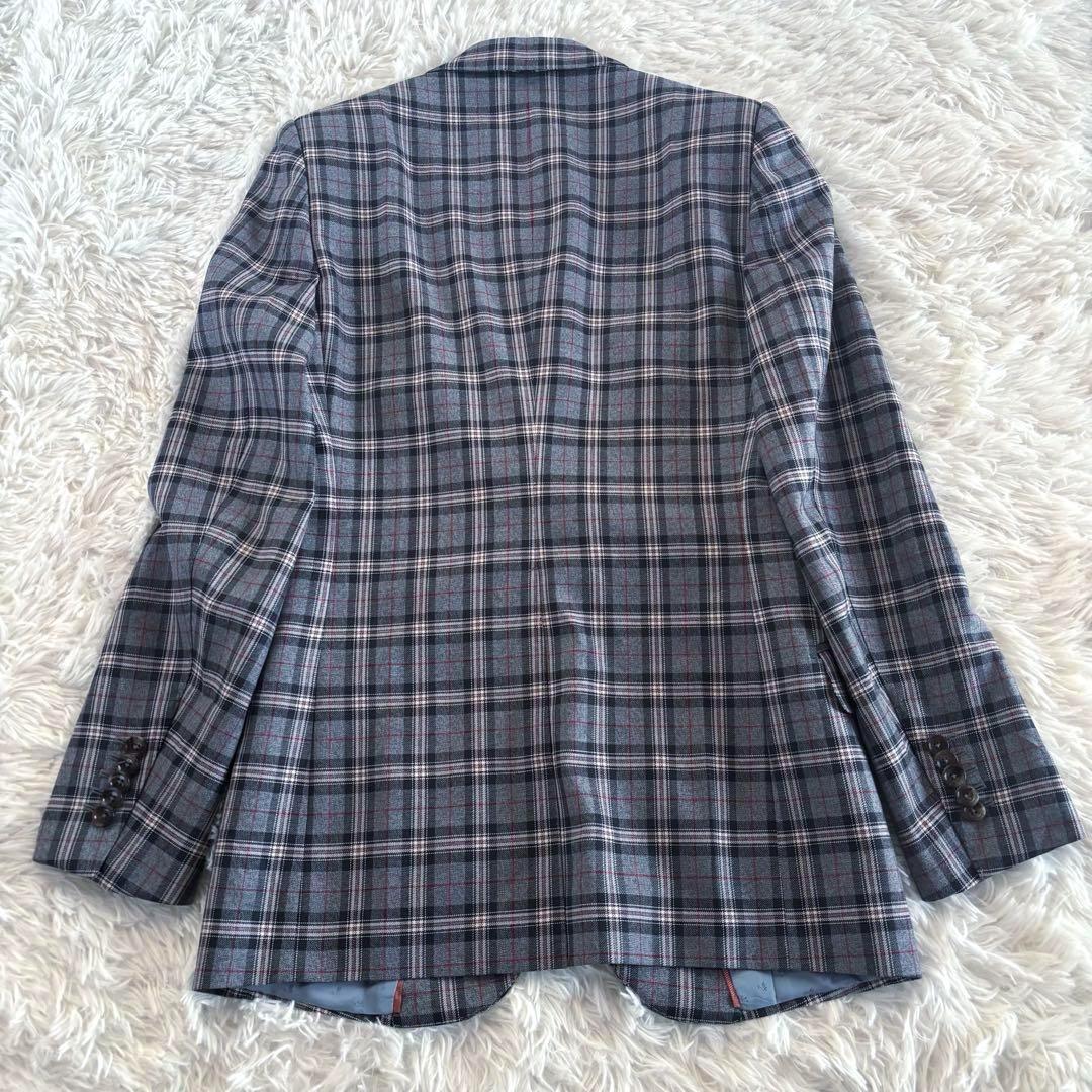 美品✨現行‼️グッチ スリーピース チェック セットアップスーツ メンズ L相当