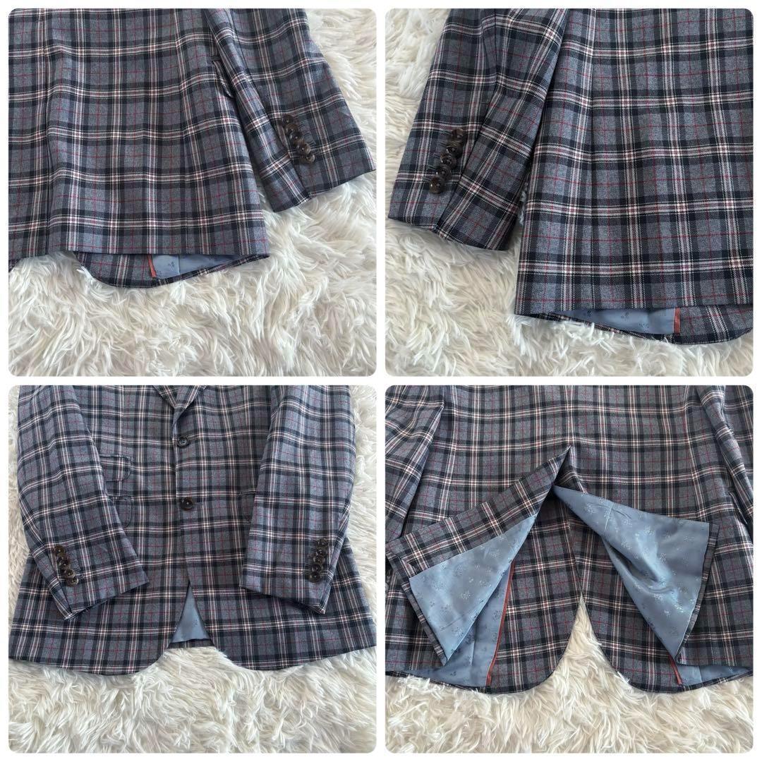 美品✨現行‼️グッチ スリーピース チェック セットアップスーツ メンズ L相当