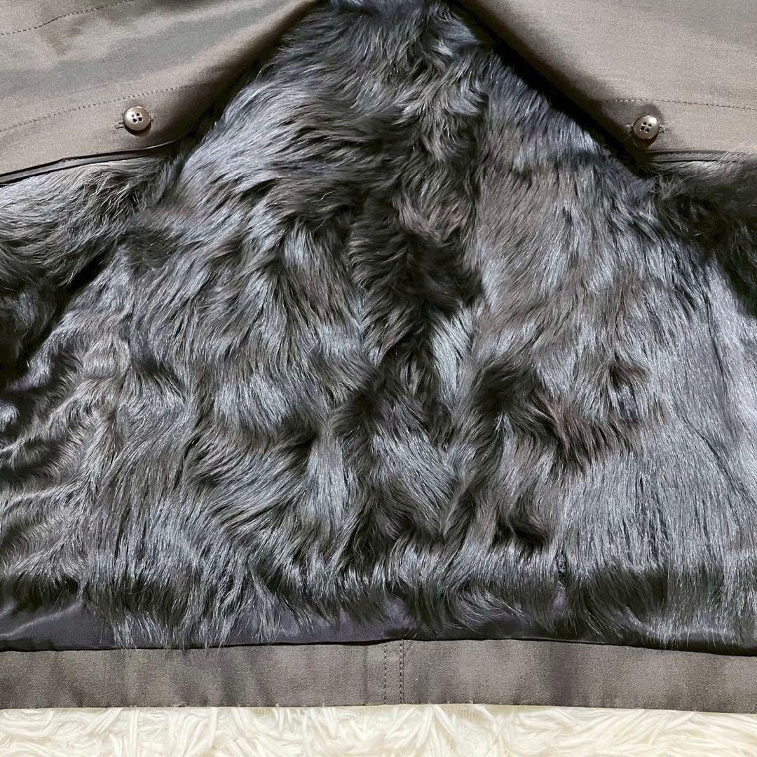 kanebo silk シルク　ファー　ロングコート　アウター　上品　高級感