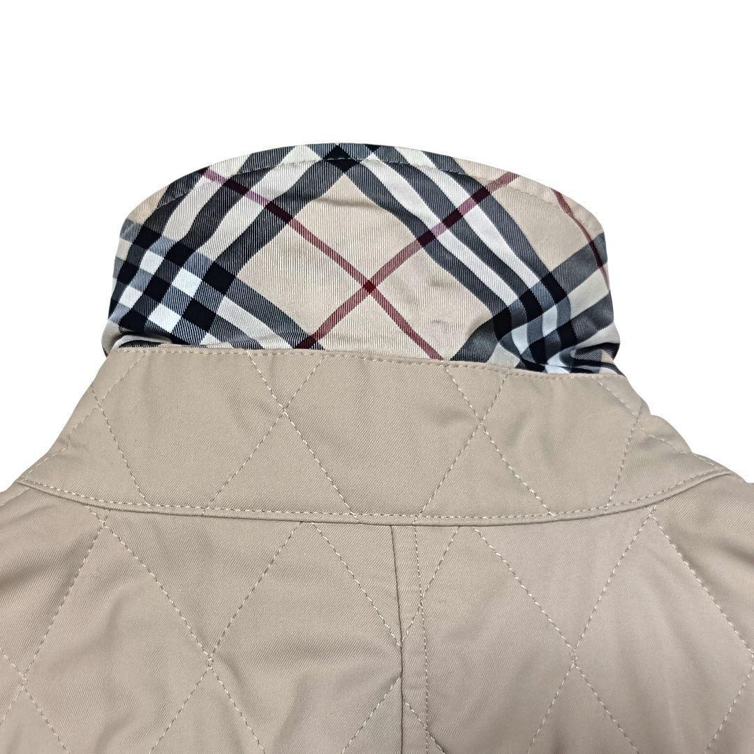 極美品♪バーバリーロンドン キルティングジャケット ノバチェック ベージュ 40