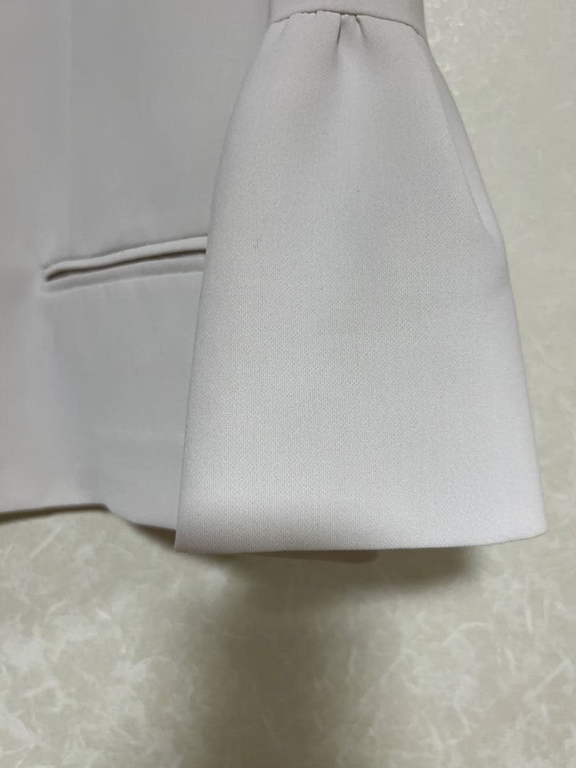 組曲　コンフォートダブルドレープ ノーカラージャケット 入学式　卒業式