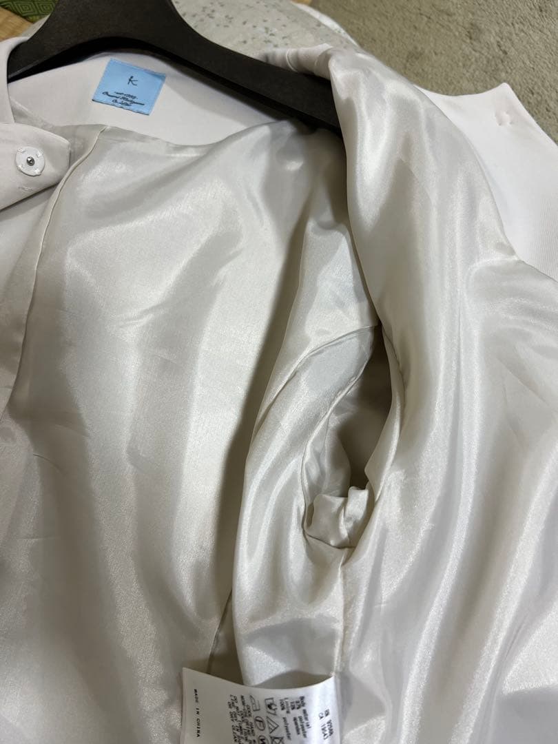 組曲　コンフォートダブルドレープ ノーカラージャケット 入学式　卒業式