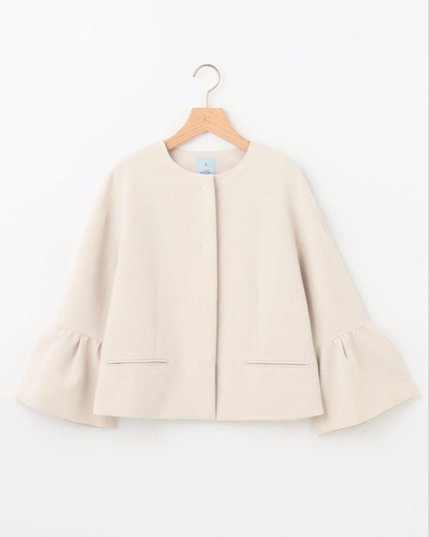 組曲　コンフォートダブルドレープ ノーカラージャケット 入学式　卒業式