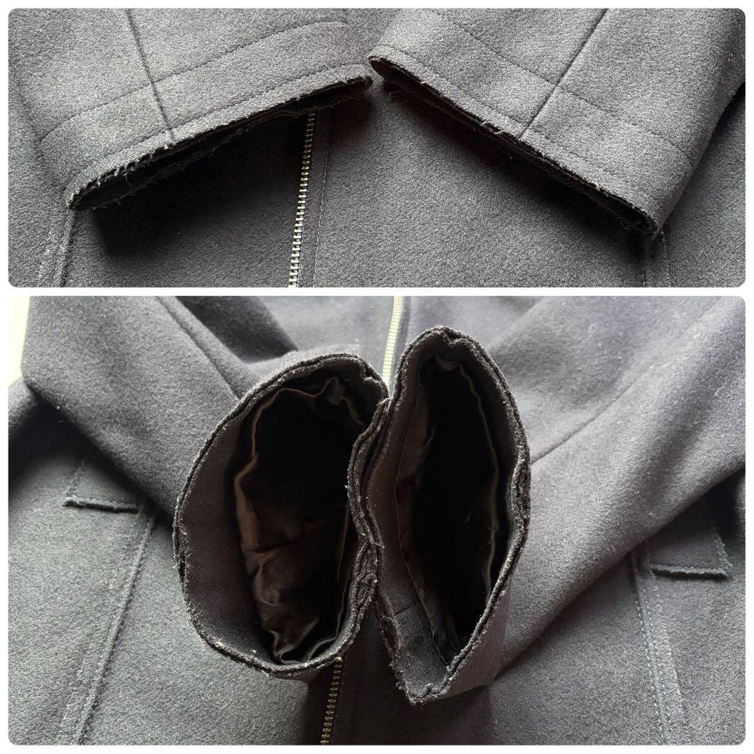 XL相当 ここのえ期 マルタンマルジェラ ロングコート ダブルジップ ウール