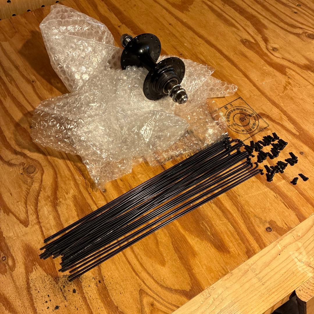 グランコンペ　リアハブ両切り　32ホール スポーク　ニップルセット