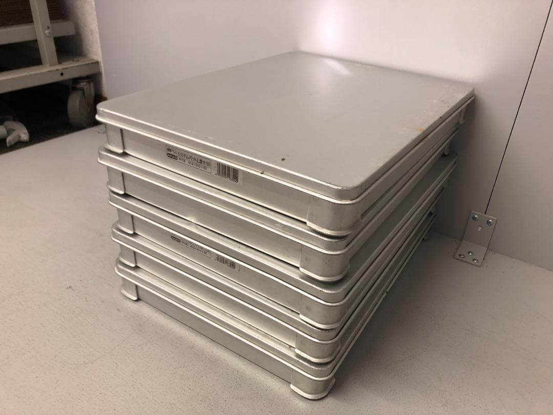 5個ふた付　アカオアルミ　硬質アルミ　システムバット　餃子バット　大50　⑴☆