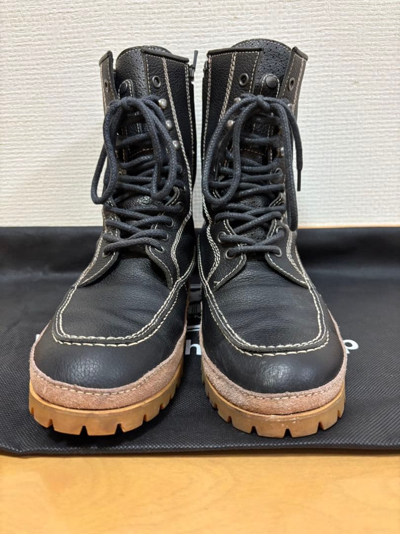 クシタニ　K-4536M　モカシンメッシュブーツ　黒　25.0cm