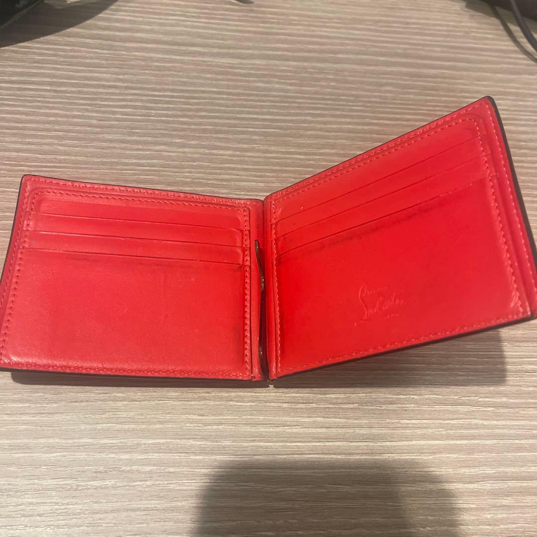 Christian Louboutin 黒 レザー マネークリップ