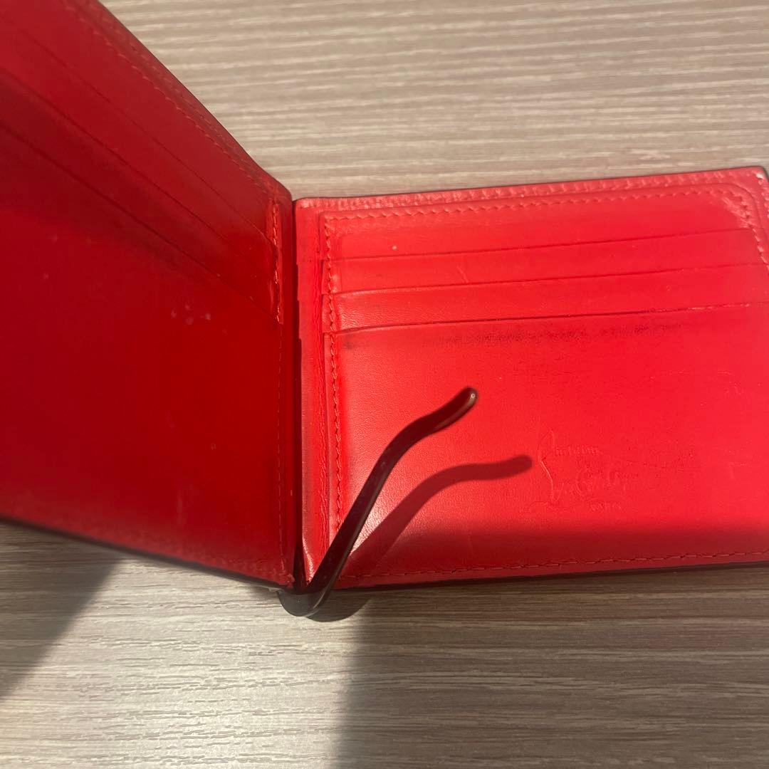 Christian Louboutin 黒 レザー マネークリップ