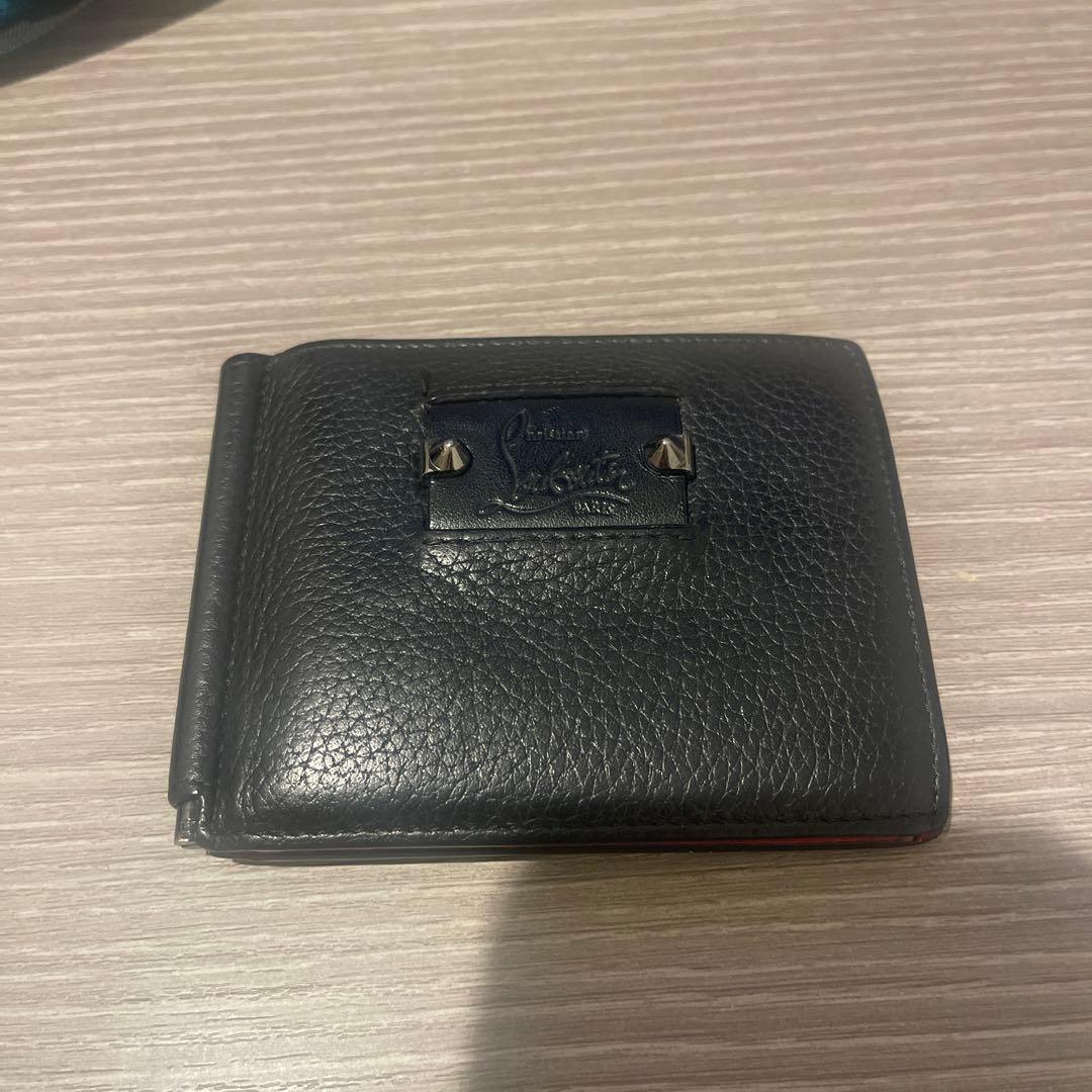 Christian Louboutin 黒 レザー マネークリップ