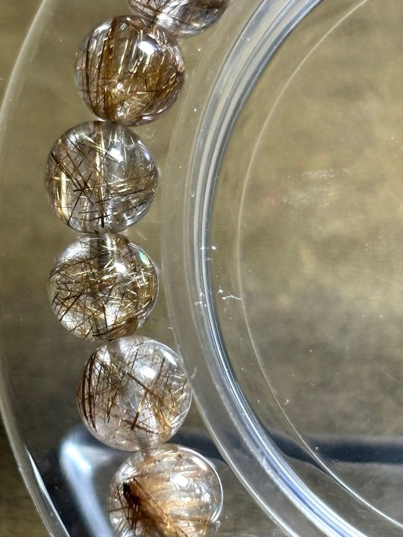 シルバールチルブレスレット7㎜　ハイグレード（新品未使用）高品質透明感針しっかり