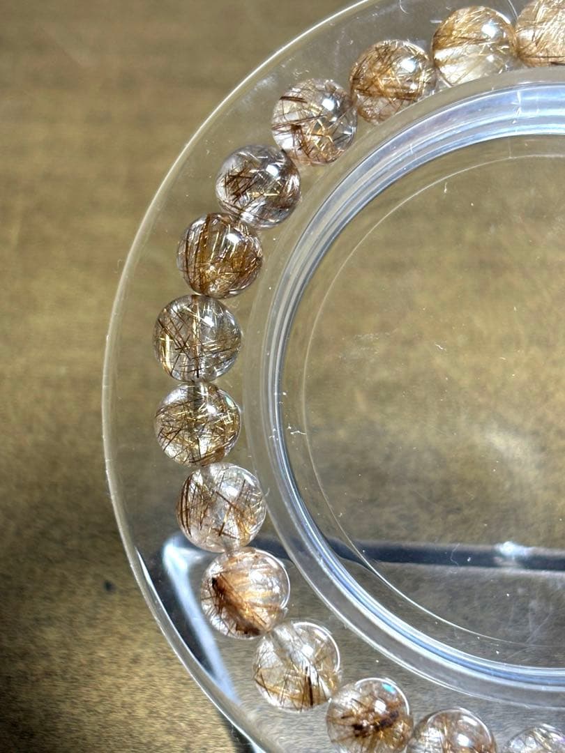 シルバールチルブレスレット7㎜　ハイグレード（新品未使用）高品質透明感針しっかり