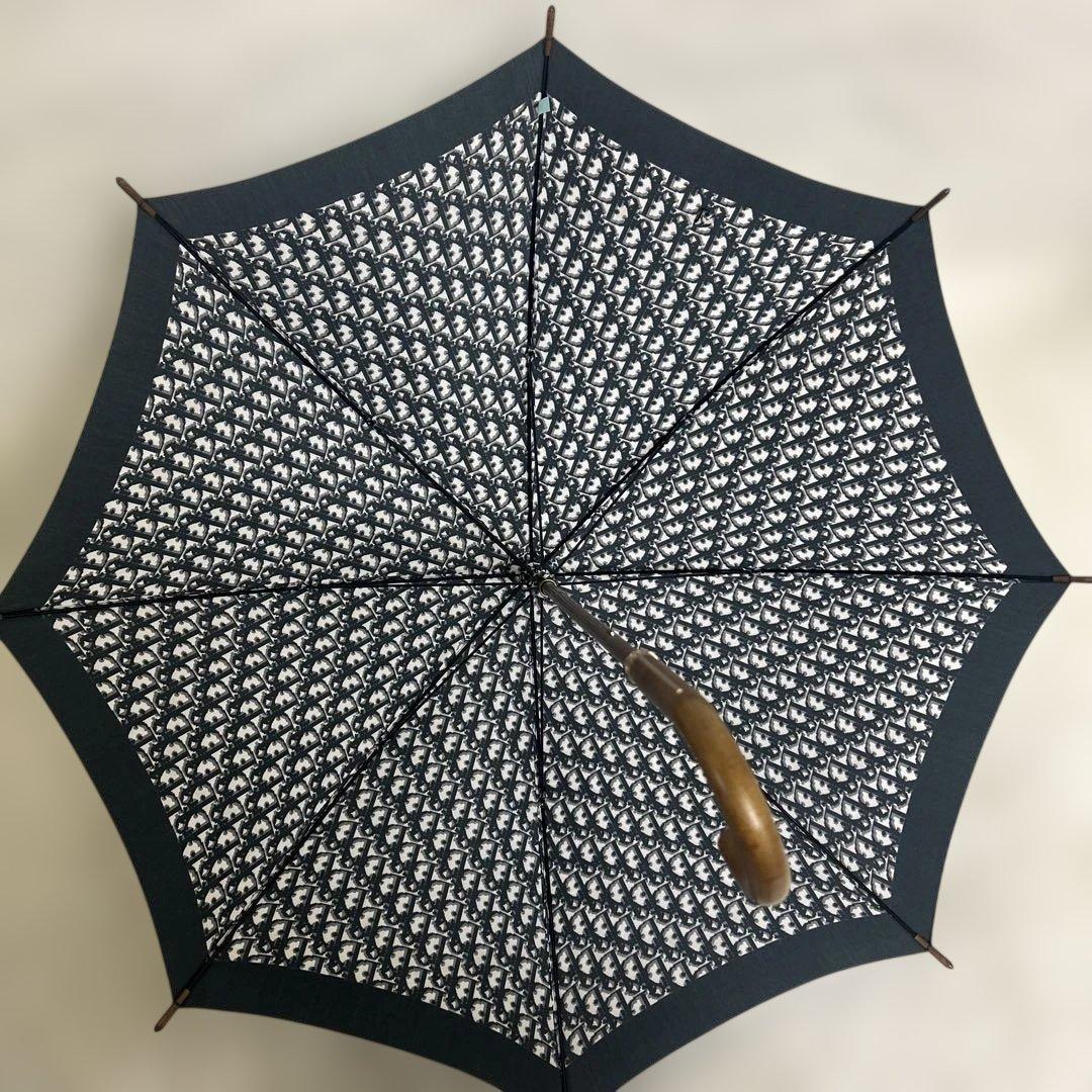 【極美品】クリスチャンディオール　長傘　トロッター　ブラック