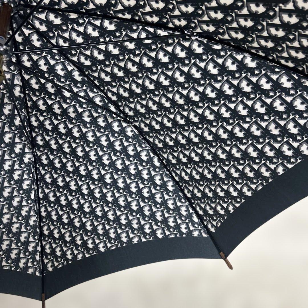 【極美品】クリスチャンディオール　長傘　トロッター　ブラック