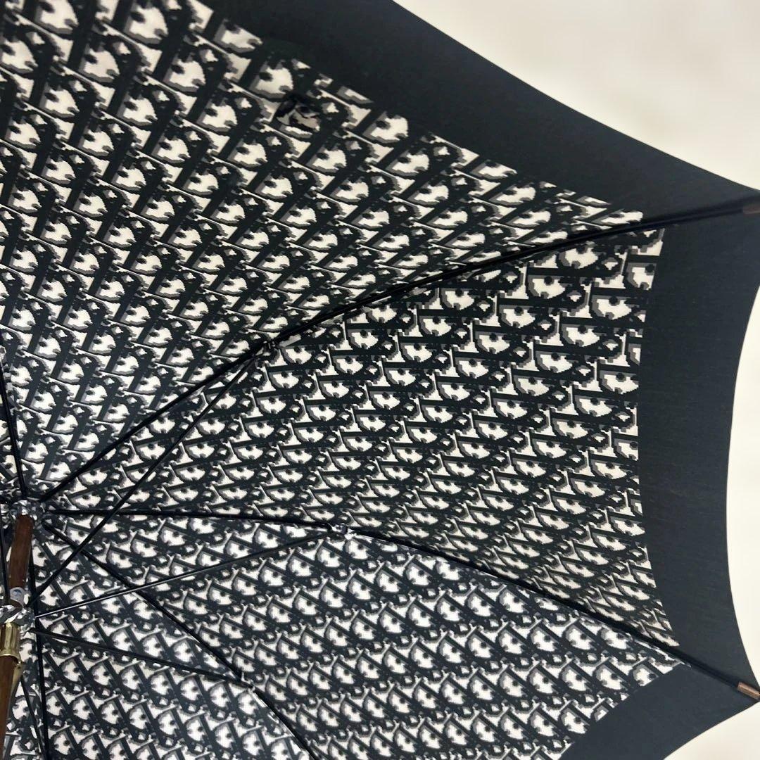 【極美品】クリスチャンディオール　長傘　トロッター　ブラック