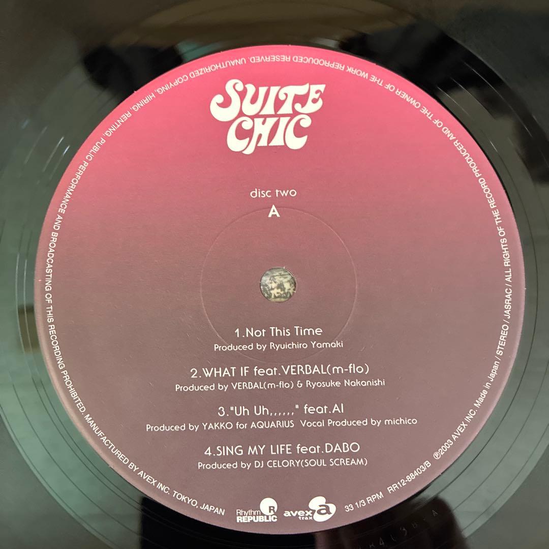SUITE CHIC 安室奈美恵　レコード　2LP 底左側擦れ跡あり