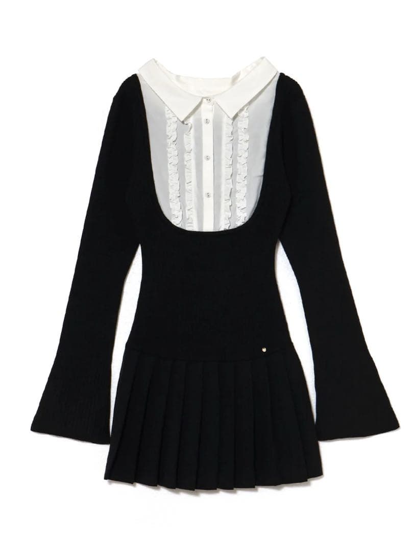【♡】andmary Lotta frill mini dress