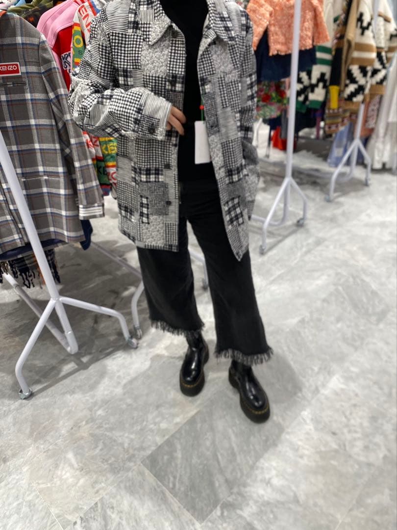 KENZO パッチワーク柄 長袖シャツ