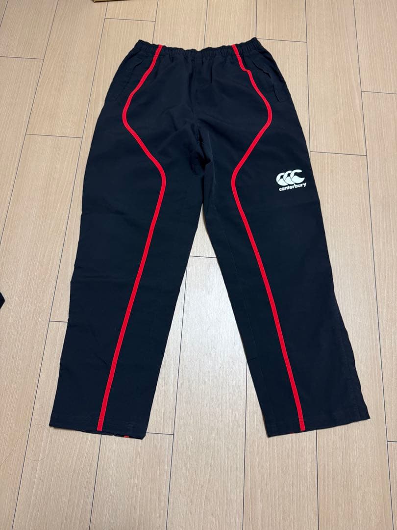 canterbury ウォームアップウェア セット 黒赤