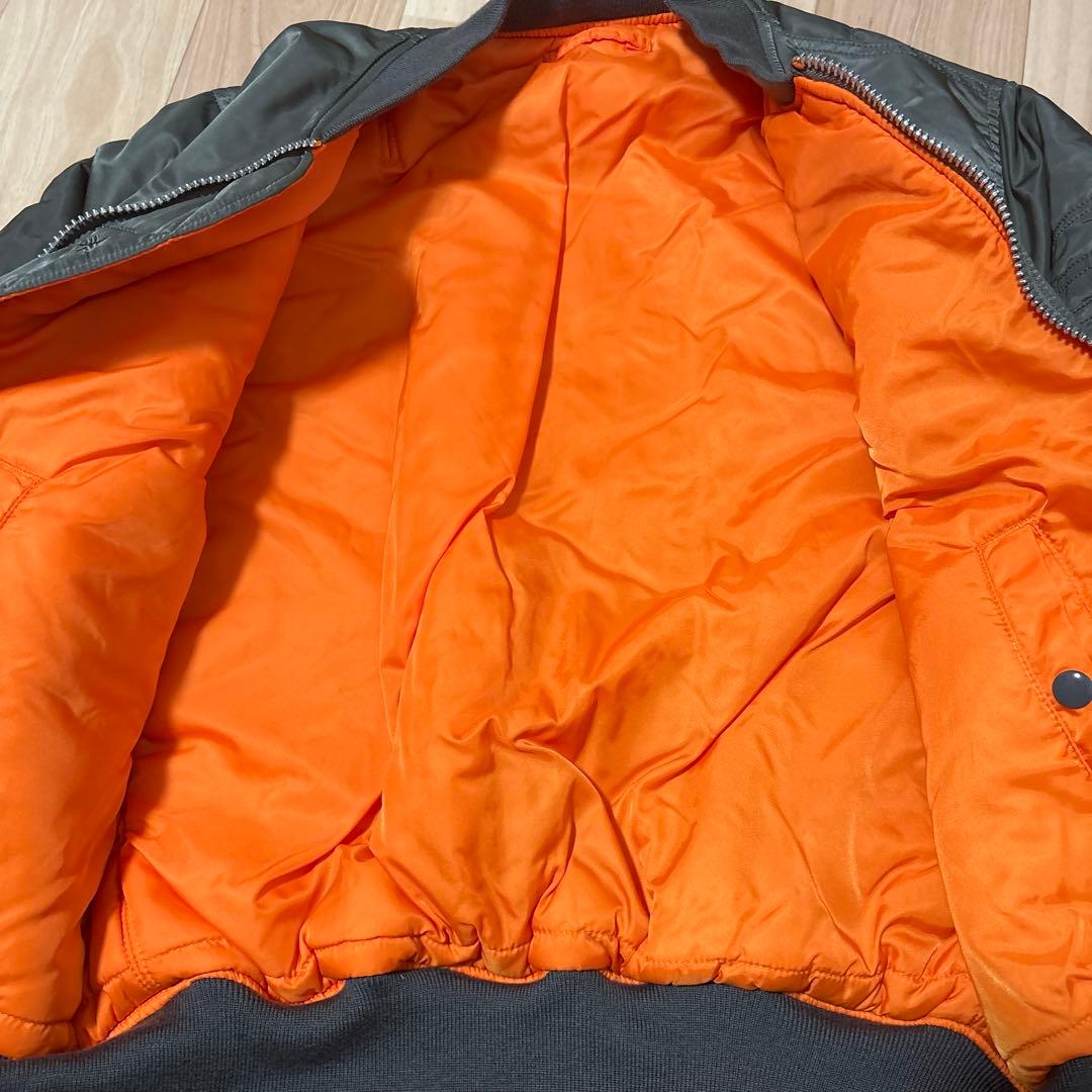 ALPHA MA-1 カーキ　中綿　グリーン