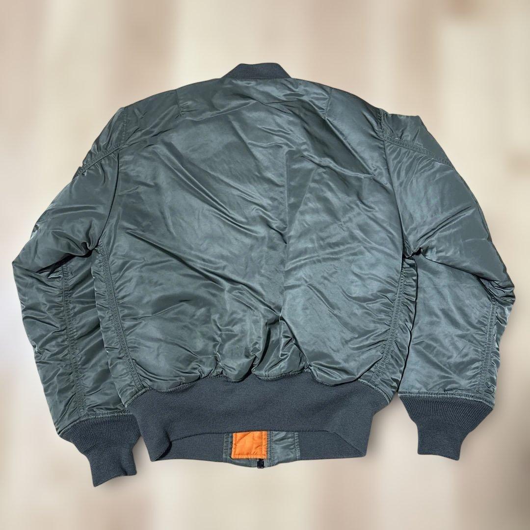 ALPHA MA-1 カーキ　中綿　グリーン