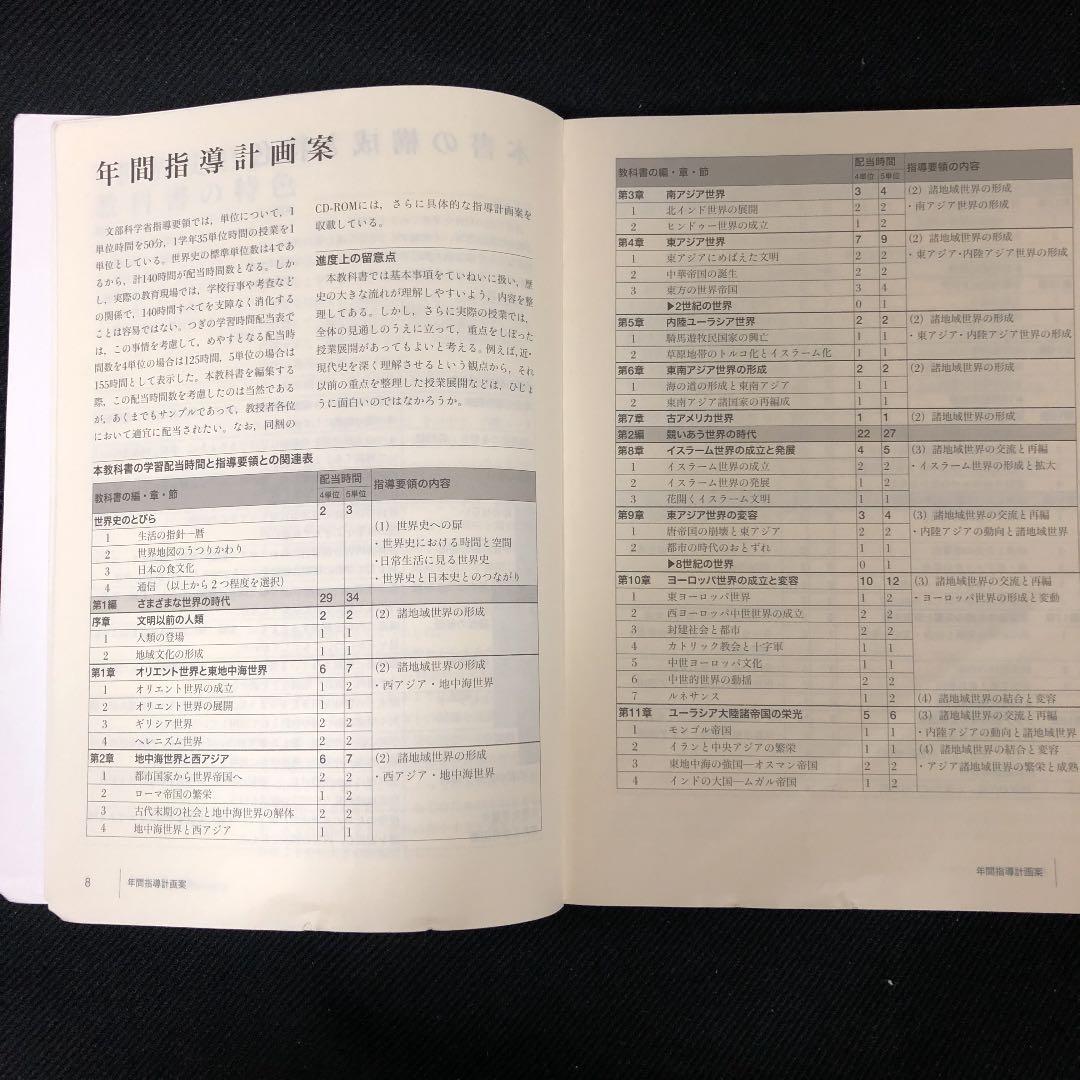世界史B 東京書籍　指導書（写真追加）