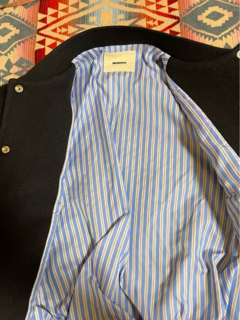 THE SHISHIKUI シシクイ　WOOL JAK ネイビー