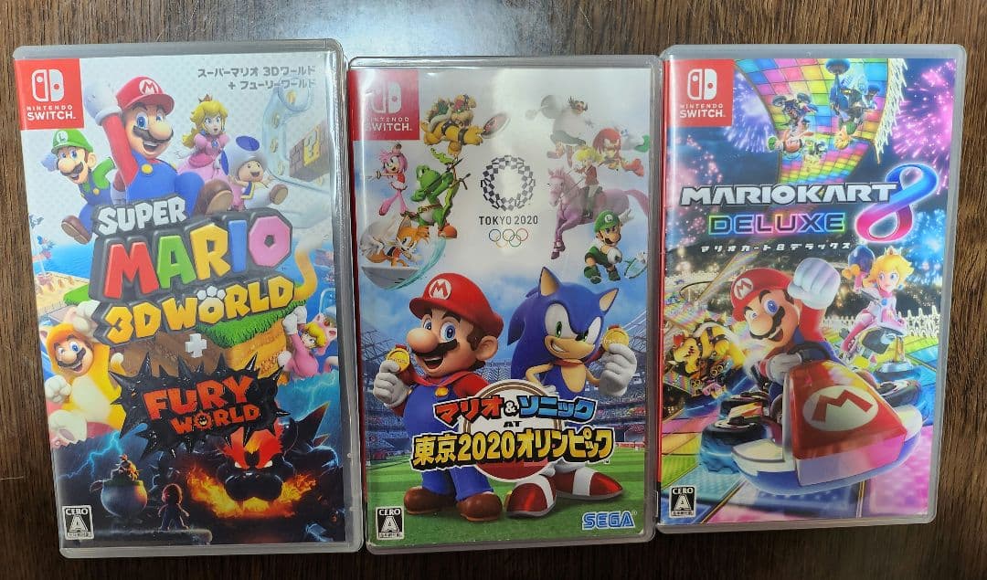 マリオカート8 デラックス・スーパーマリオ 3Dワールド・マリオ＆ソニック