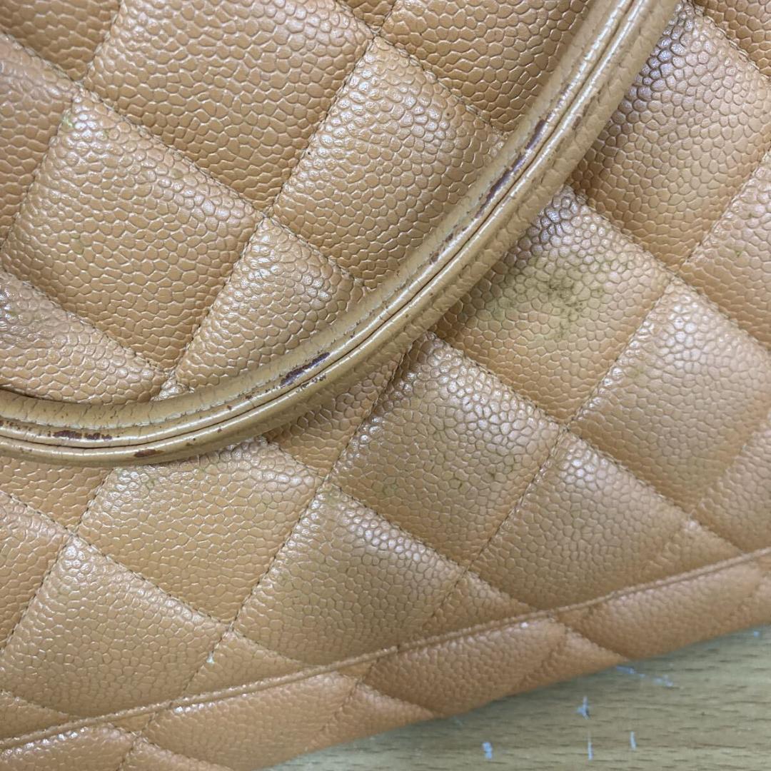 お買い得 CHANEL 復刻トート キャビアスキン ピンクベージュ ファッション